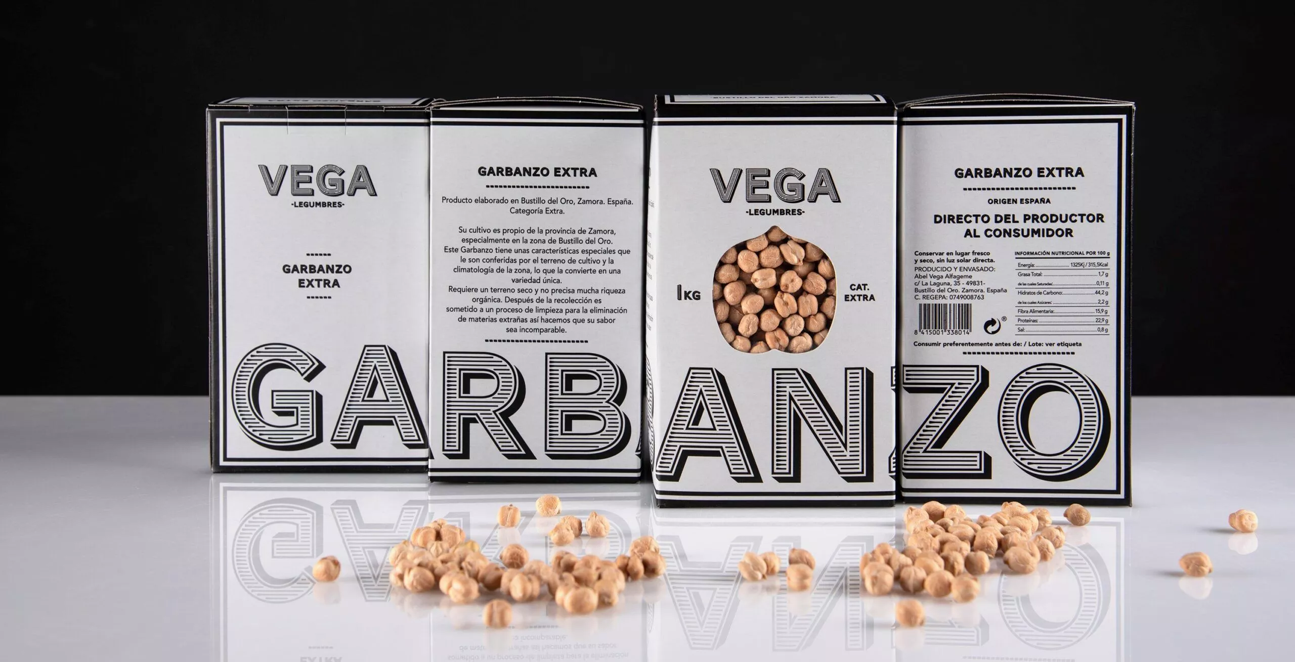 Cajas de garbanzos Legumbres Vega Cajas de garbanzos Legumbres Vega