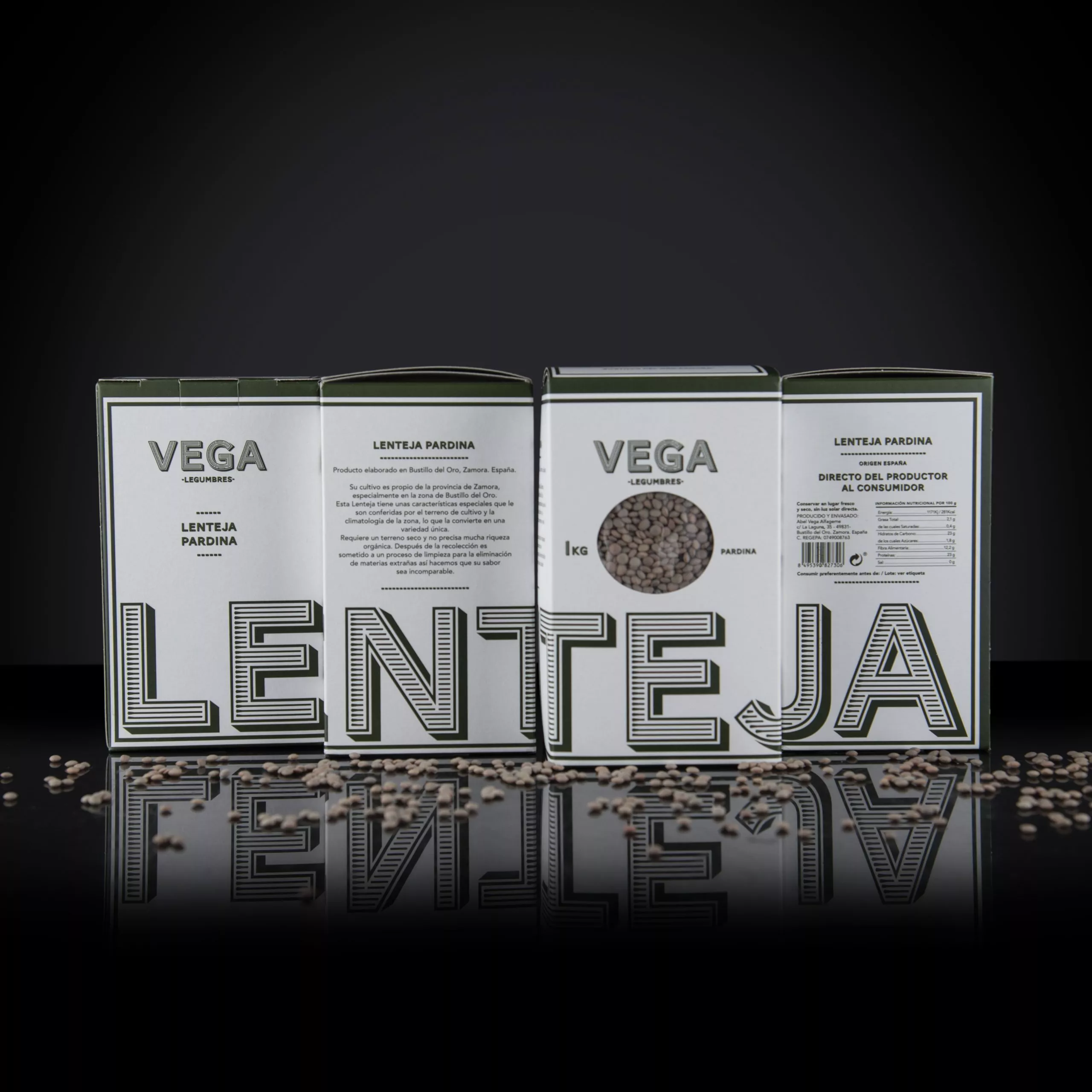 Caja Lenteja Pardiña Legumbres Vega Lenteja Pardiña Legumbres Vega